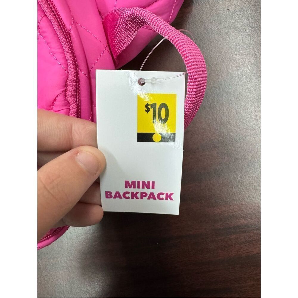 NWT Pink Quilted Puffer Mini Backpack - Picture 6 of 6